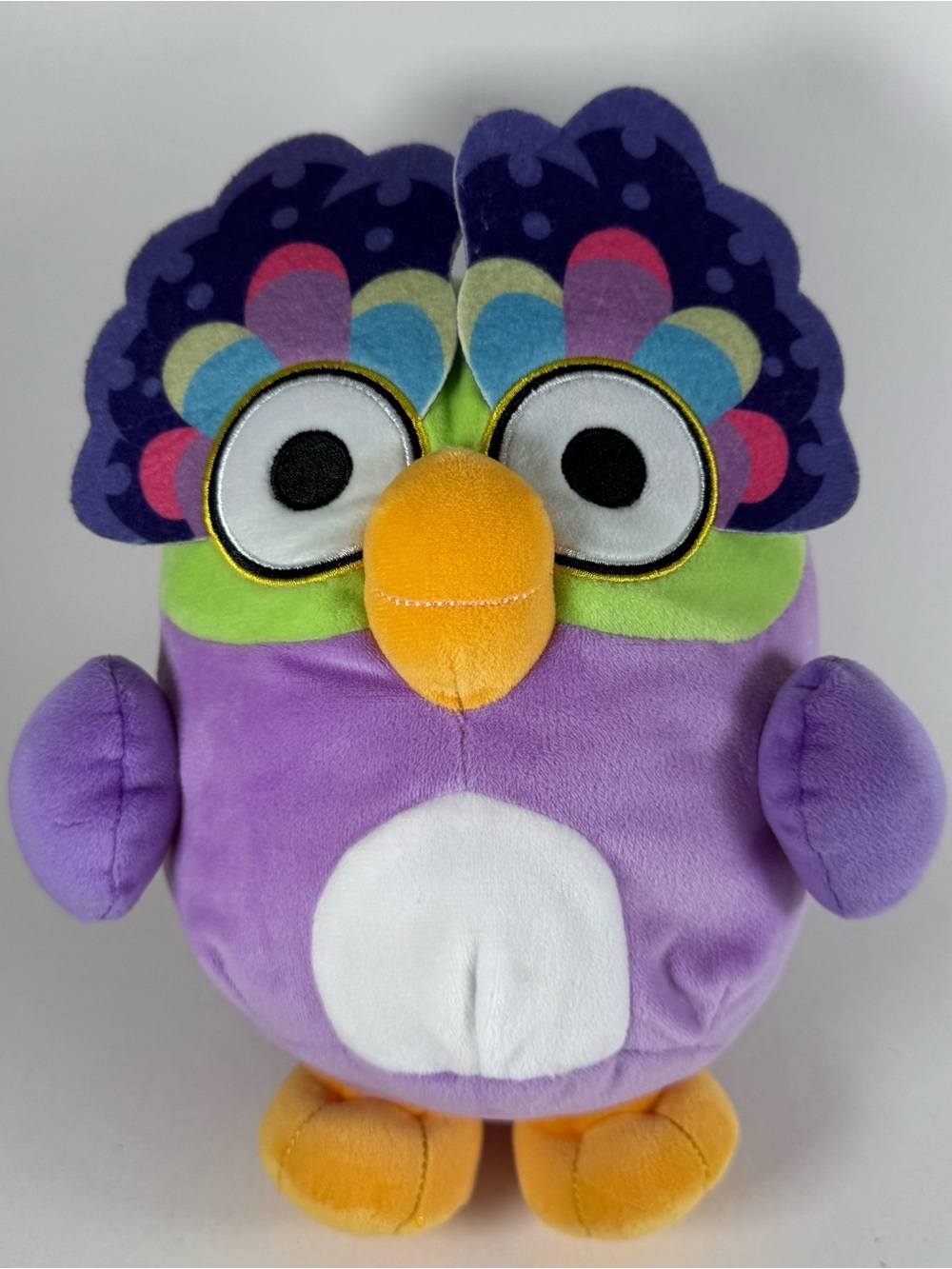 Moose Toys Bluey Plush Chattermax 9" 2018 Purple Bird Talking Owl Stuffed Animal